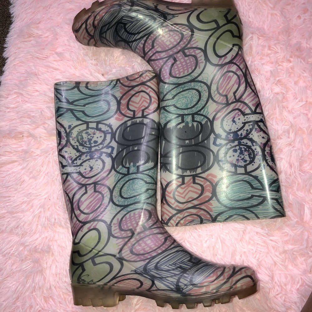 Coach rain boots